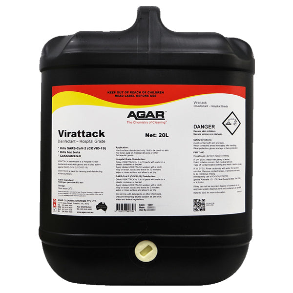 Agar Virattack Hospital Grade Disinfectant - EPA Approved Surface Sanitizer for Medical Facilities, Homes & Offices | Kills 99.9% Germs & Viruses | Ideal for Hospitals, Clinics, Schools & High-Touch Areas