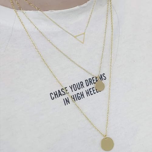 A:3 Dainty Gold Layered Necklace