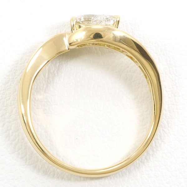 18K Yellow Gold Diamond Ring for Women - Elegant Solitaire Engagement & Wedding Band - Perfect Gift for Anniversary, Valentine's Day & Special Occasions