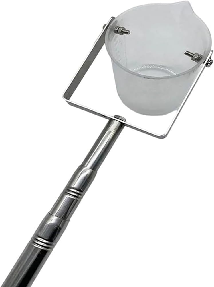 500ml Telescopic Water Sampler - Extendable 1.43m-6m (4.7ft-19.7ft) Water Sampling Dipper System for Environmental Monitoring & Water Quality Testing | Lightweight Plastic Ladle Pendulum Beaker | Ideal for Lakes, Rivers, Ponds & Laboratory Use