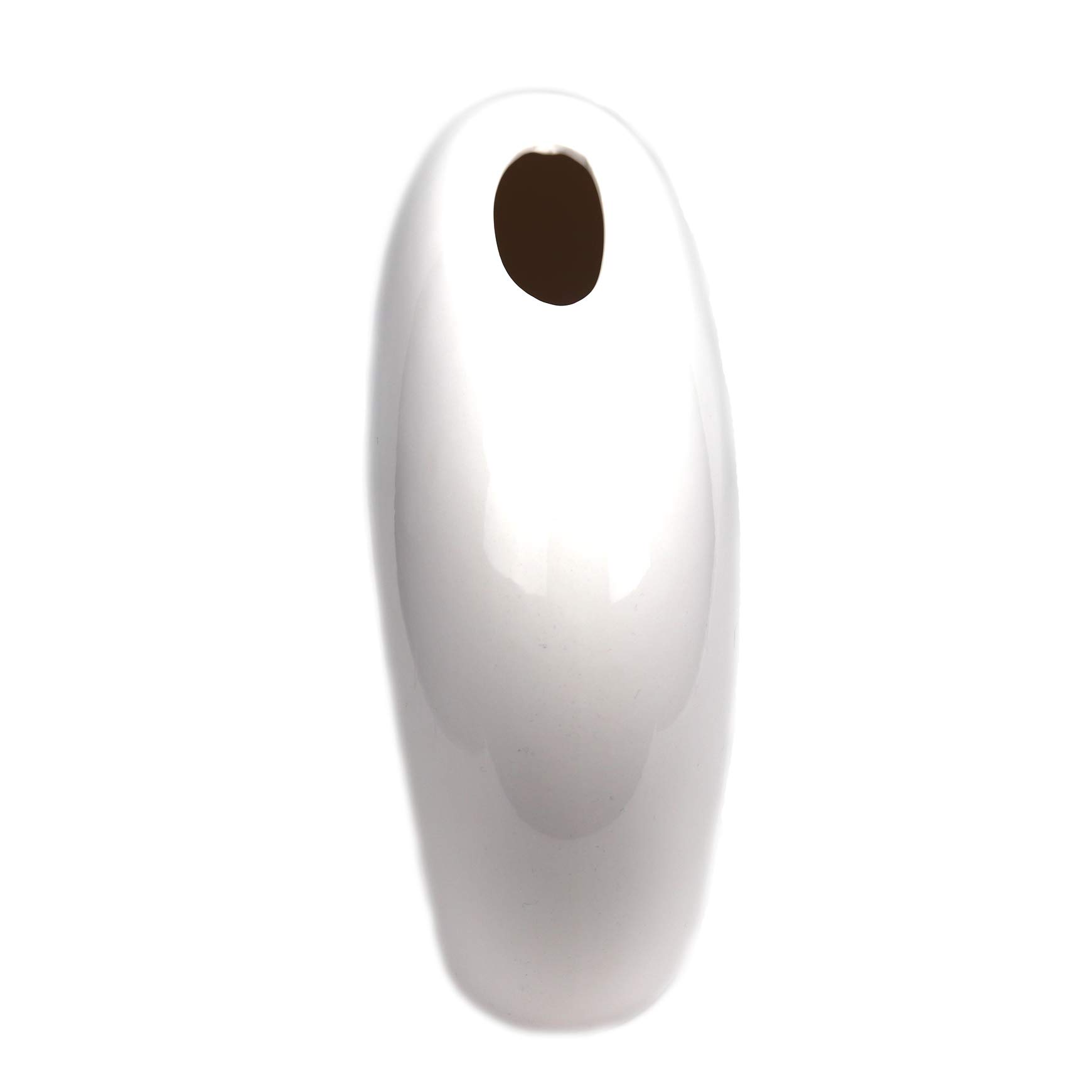 Handmade White Ceramic Vase - Elegant Home Decor for Living Room, Dining Table & Wedding Centerpiece | Global Shipping Available