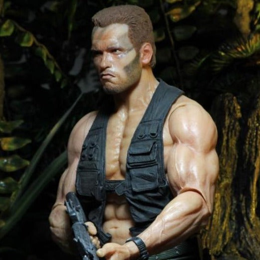NECA Predator 30th Anniversary Jungle Encounter Dutch Action Figure - Collectible Movie Toy for Fans, Gift for Adults & Kids - Perfect for Display, Photography & Cosplay Scenes