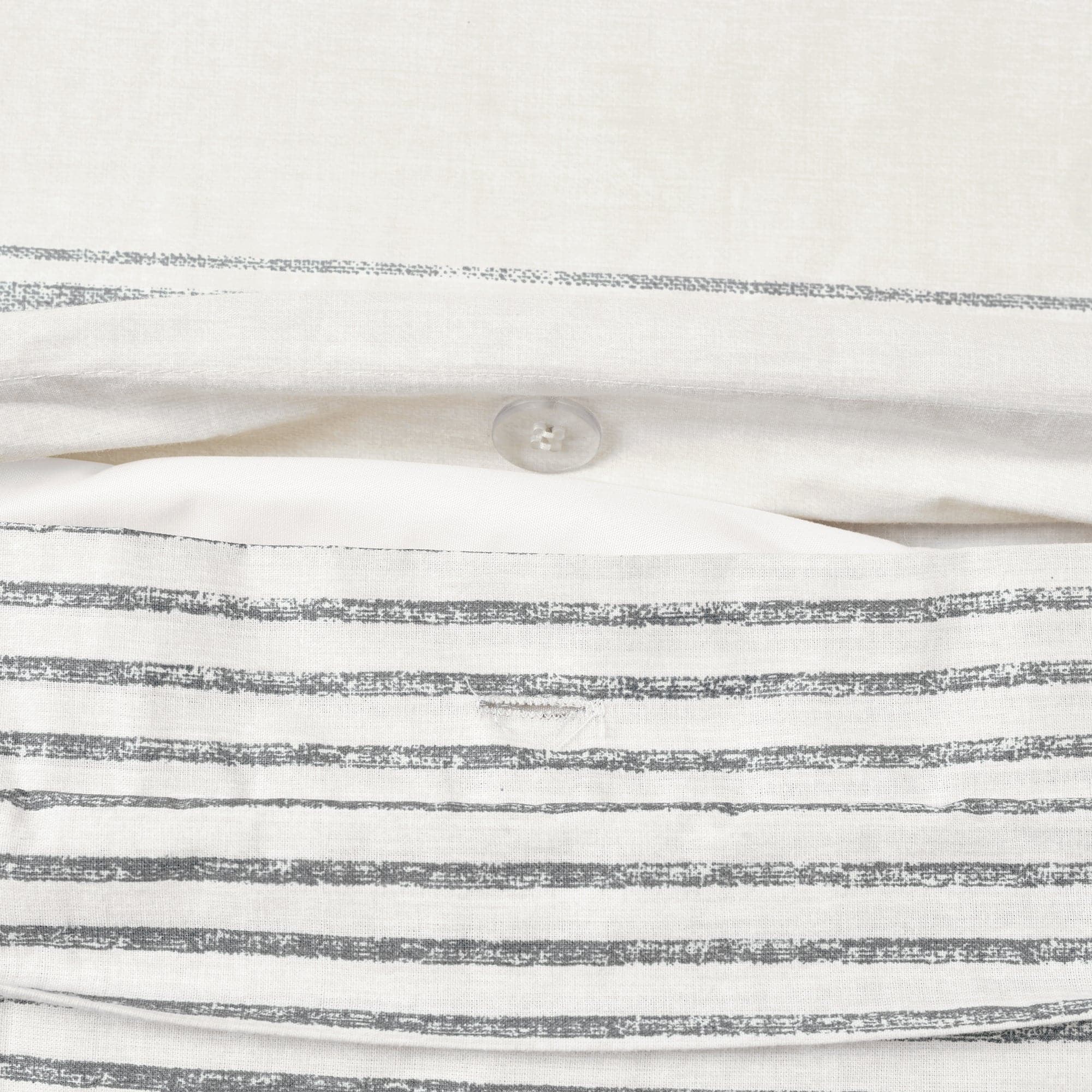 Farmhouse Stripe 100% Cotton Duvet Cover Set - Soft Breathable Bedding for Cozy Bedroom Decor - Perfect for Master Bedroom, Guest Room & Airbnb Stays
