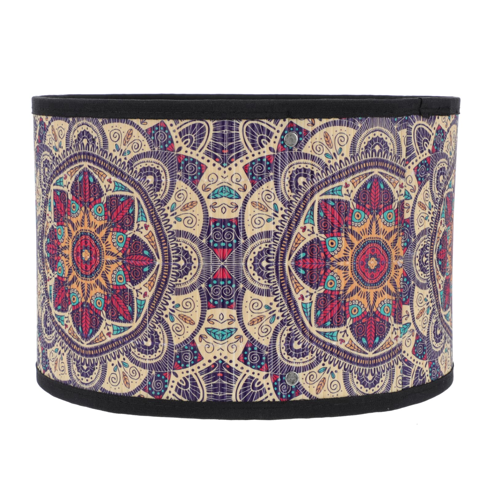 Wooden Woven Drum Lamp Shade - 12