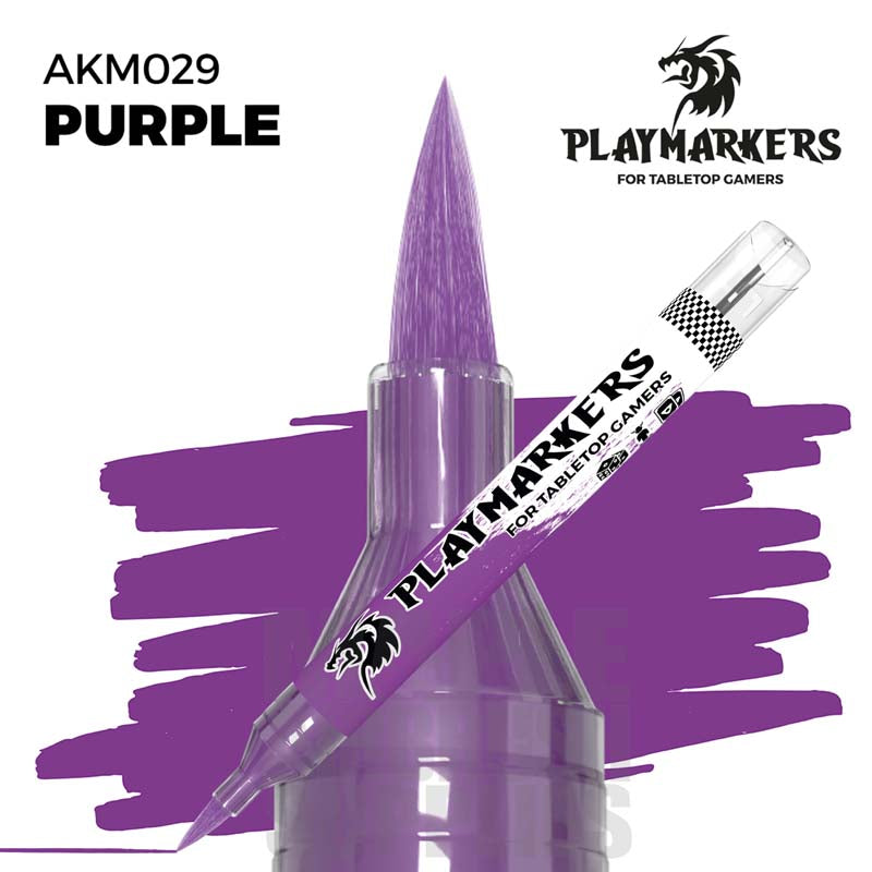 AK Interactive Playmarker Purple - Premium Water-Based Paint Marker for Miniatures, Models & Crafts - Perfect for Warhammer, Dioramas & DIY Projects