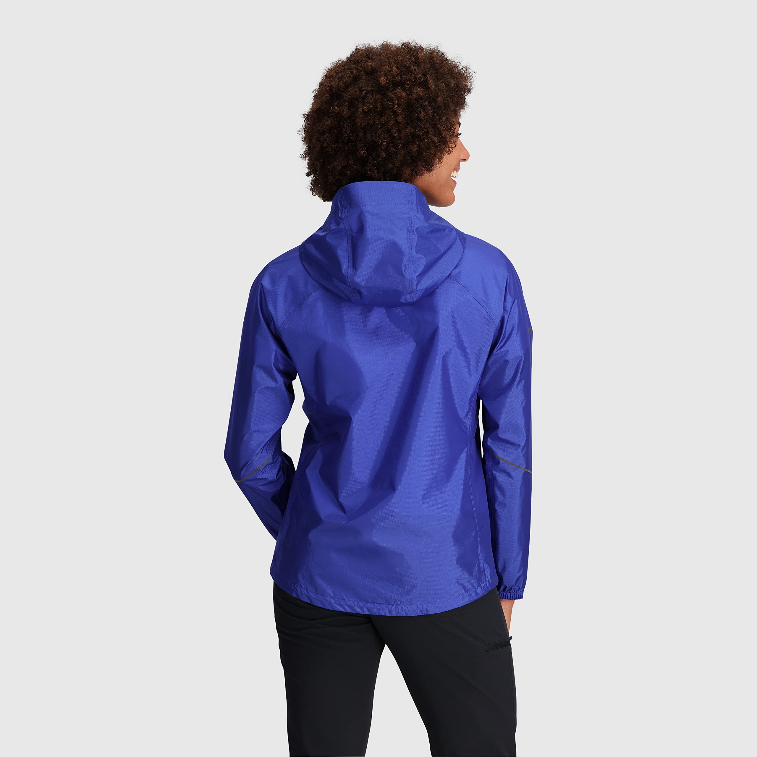 Outdoor Research Women's Ultralight Helium Waterproof Rain Jacket - Breathable Windproof Hiking Shell, Ultramarine Blue, XS - Perfect for Backpacking, Camping & Outdoor Adventures