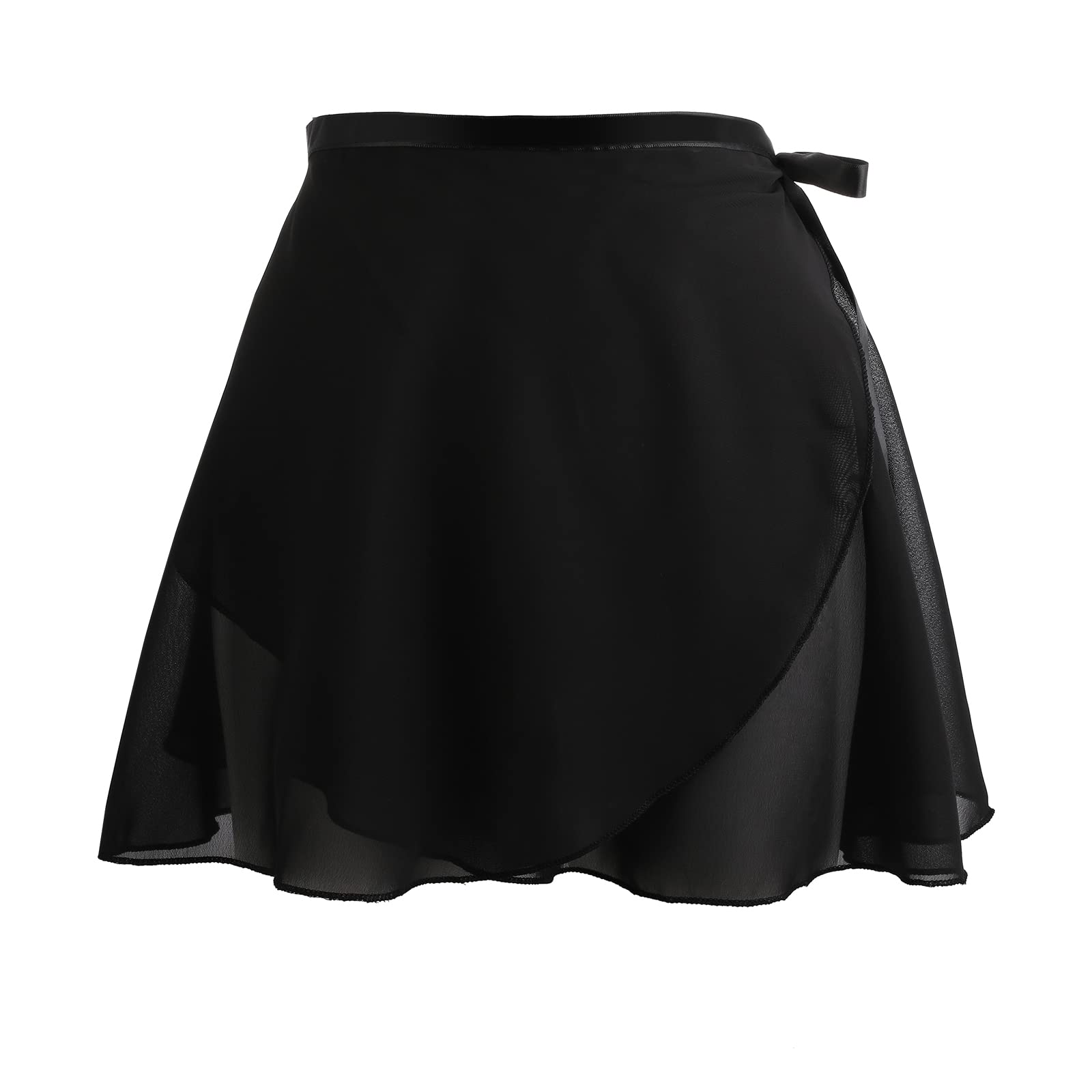 Elegant Women's Ballet Wrap Skirt - Adjustable Chiffon Dance Skirt with Waist Tie - Perfect for Ballet, Gymnastics & Dance Performances - Ideal for Recitals, Practice & Stage Costumes