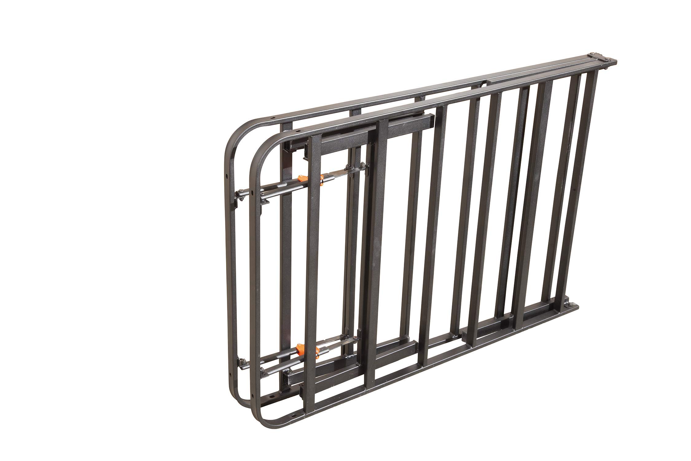 Hollywood Bed Frame - Sturdy Platform Bed Base with Metal Slats, Black - Perfect for Modern Bedrooms & Guest Rooms