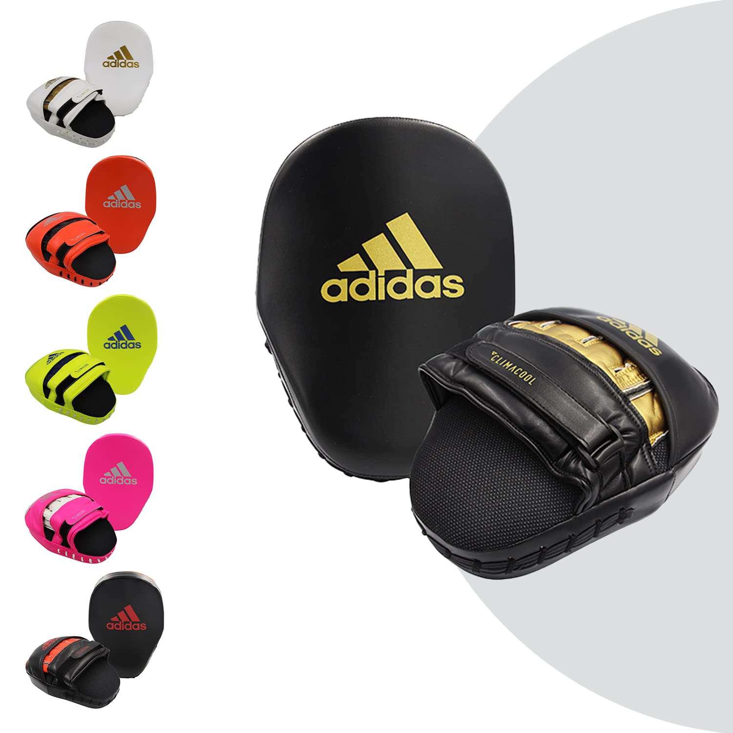 Adidas Hybrid 80 Boxing Gloves Set with Focus Mitts, Hand Wraps & Jump Rope - Boxing Training Equipment for Men & Women - Perfect for Gym, Home Workouts & MMA Training