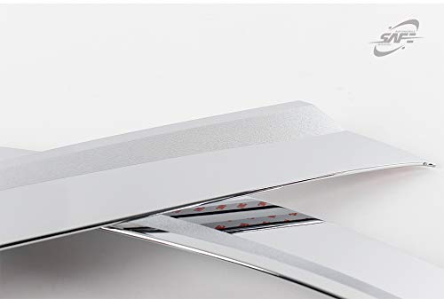 2013-2018 Hyundai Santa Fe Sport Chrome Hood Guard - 3 Piece Bonnet Protector for Enhanced Vehicle Protection | Perfect for Off-Roading, Highway Driving & Car Shows