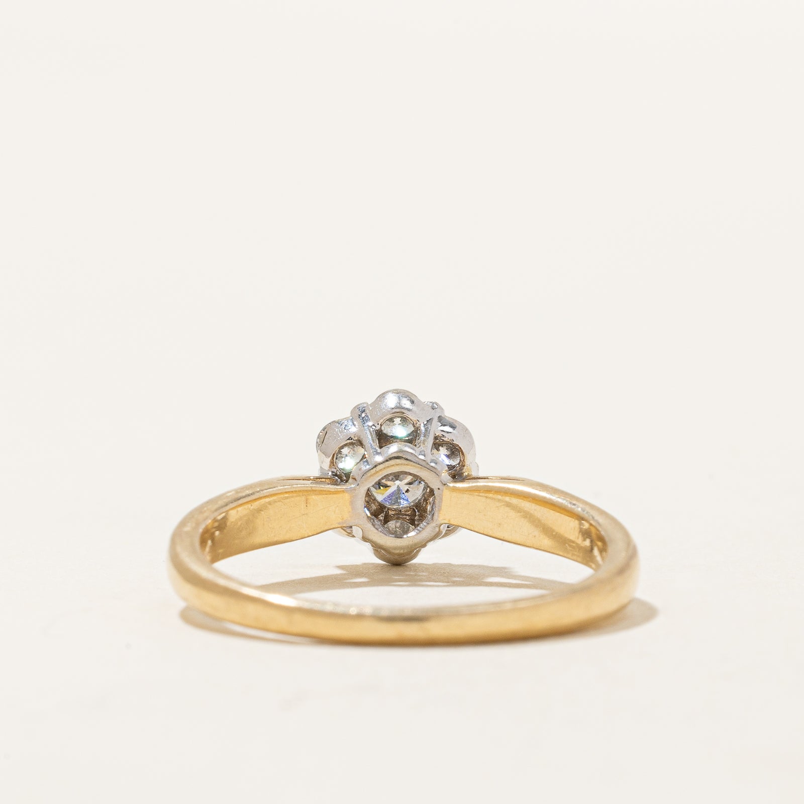 0.42ctw Diamond Flower Ring - Size 6.75 | Elegant Floral Engagement Ring for Women | Perfect for Weddings, Anniversaries & Special Occasions