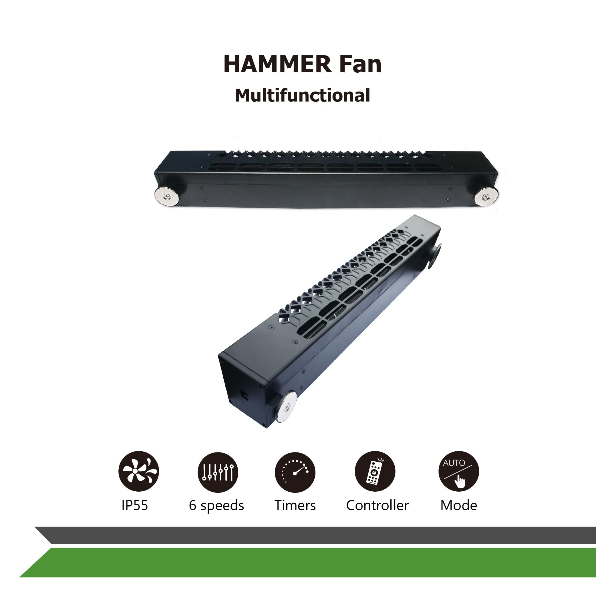 12V DC RV Refrigerator Cooling Fan - IP55 Waterproof, Adjustable Temperature, Easy Install for American RV Side Vents | TTC-SC60(A) | Perfect for RV Camping, Road Trips & Outdoor Adventures