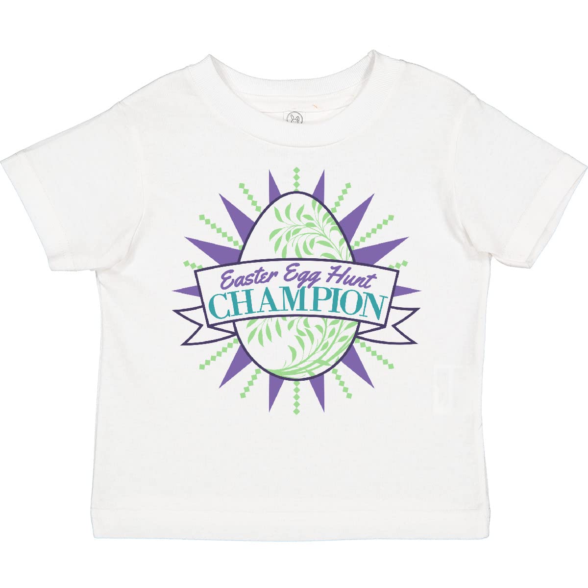 Inktastic Easter Egg Hunt Champion Purple Toddler T-Shirt - Cute Easter Outfit for Kids, Holiday Party, Spring Celebration & Family Photo