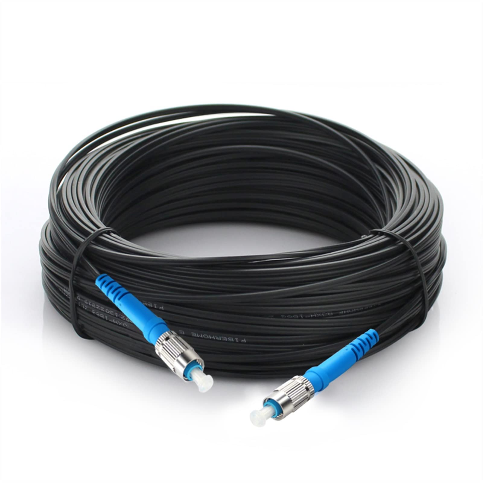 200M Outdoor FC UPC FTTH Drop Patch Cable - Single Mode G657A Fiber Optic Jumper for FTTH Networks | High-Speed Internet & Telecom Communication Equipment | Ideal for Outdoor Installations, Data Centers & Home Fiber Optic Access