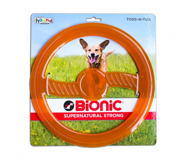 Bionic Toss n Tug Dog Toy - Durable Interactive Fetch & Tug of War Chew Toy for Medium & Large Dogs - Perfect for Outdoor Play, Training & Bonding Time