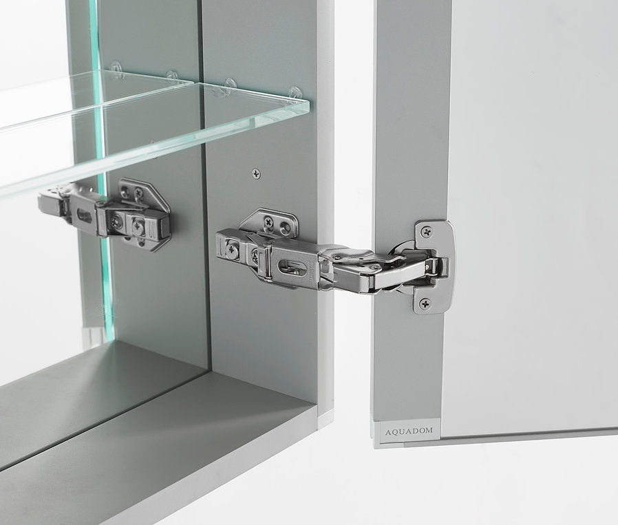 Aquadom Royale Basic Q 24x30 Right or Left Hinge LED Lighted Bathroom Medicine Cabinet - Perfect for Modern Homes & Spa-Like Retreats