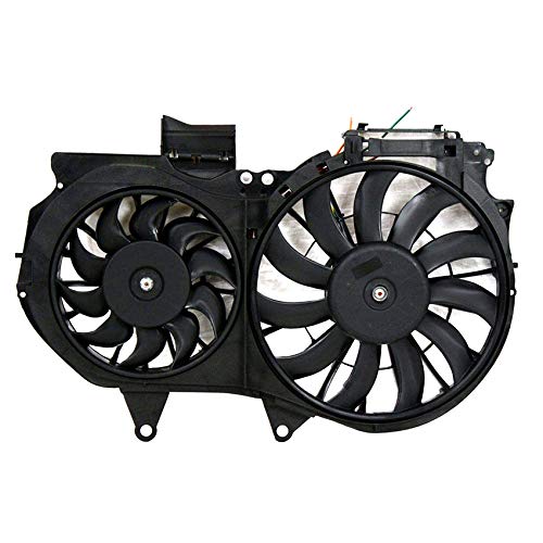 RAREELECTRICAL Replacement Cooling Fan Compatible with Audi A4 Sedan 1.8L 2002-2005 - Part Numbers 8E0-121-207-F, 8E0121207f, 8E0-959-455-K, 8E0959455k, 8E0-959-455-N, 8E0959455n, Au3115107 - Perfect for Engine Overheating Prevention & Summer Driving