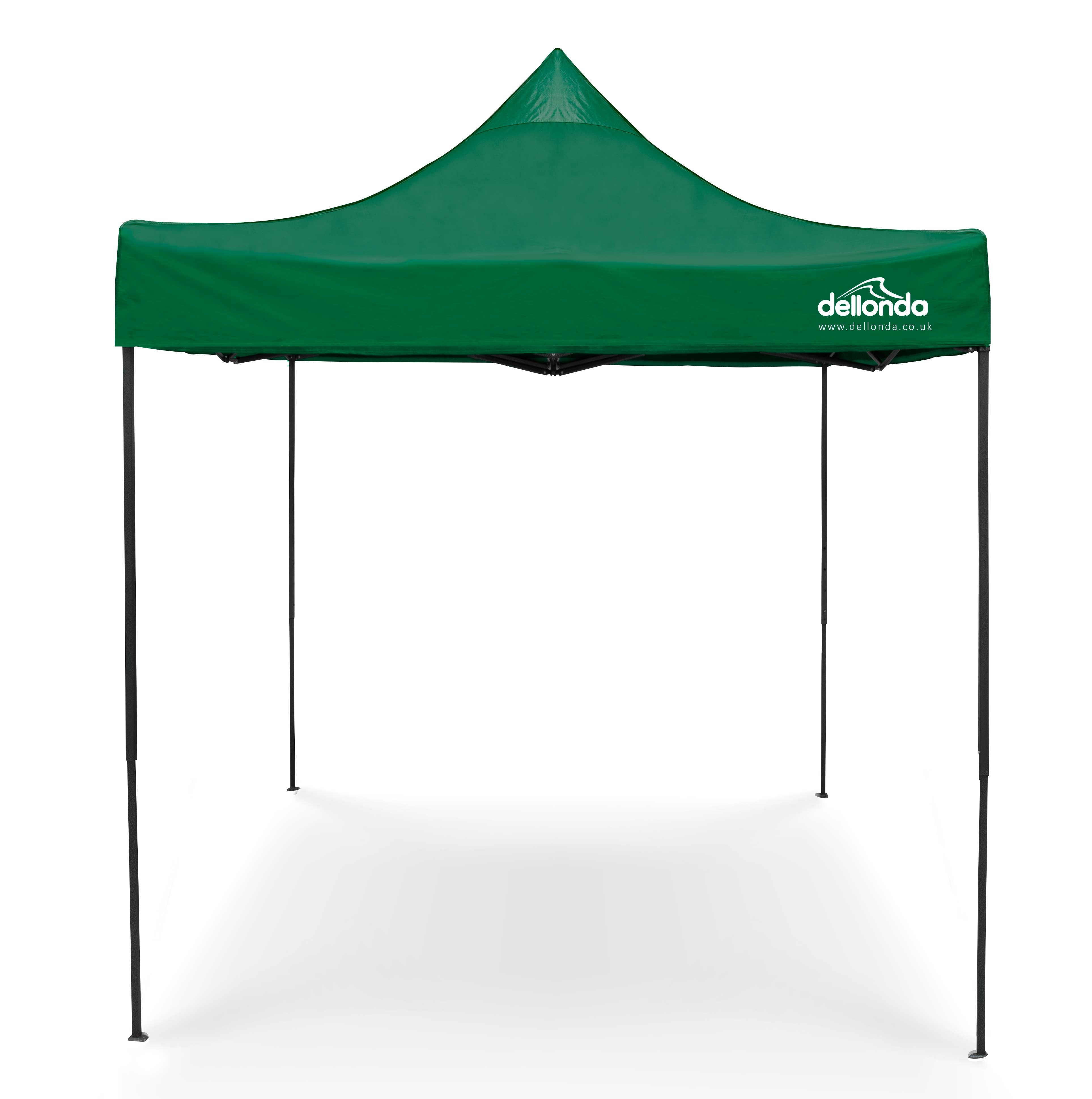 Premium 2x2m Pop Up Gazebo with Water Resistant Canopy - Includes Carry Bag, Stakes & Weight Bags - Dark Green (DG128) - Perfect for Backyard BBQs, Camping Trips and Outdoor Events