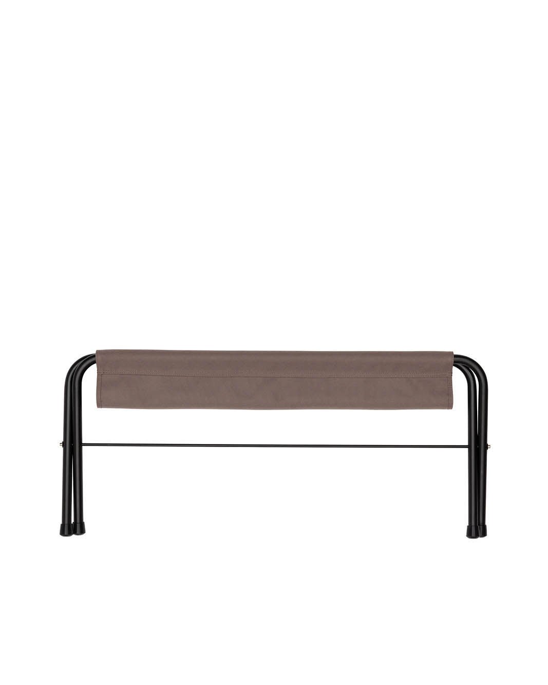 Gray Folding Bench - Lightweight & Portable Outdoor/Indoor Seat for Patio, Garden, Camping & Picnics - Sturdy Metal Frame with Weather-Resistant Coating