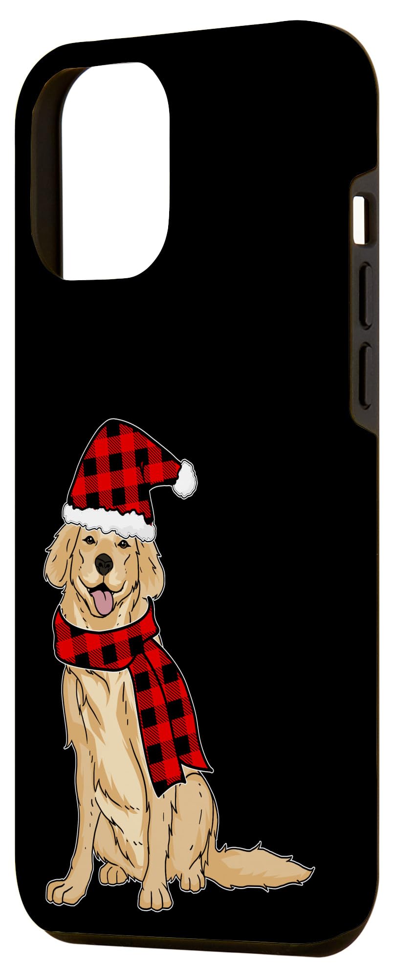 iPhone 12 Pro Max Case - Golden Retriever Buffalo Plaid Design for Dog Lovers | Perfect Christmas Gift & Everyday Protection