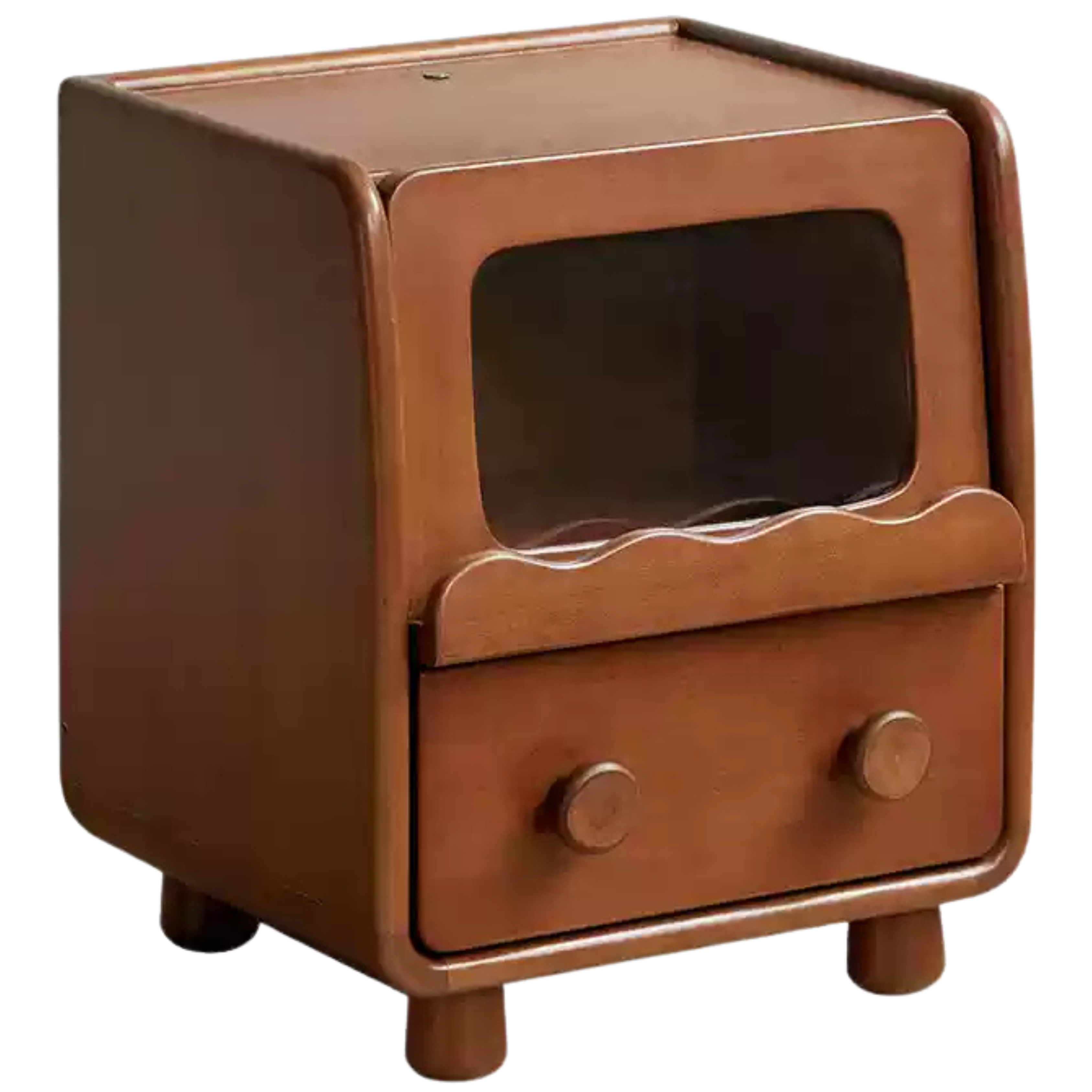 15.7x13.7x19.7 inch / 40x35x47 сm / Teak Color/ Poplar Children's Nightstand