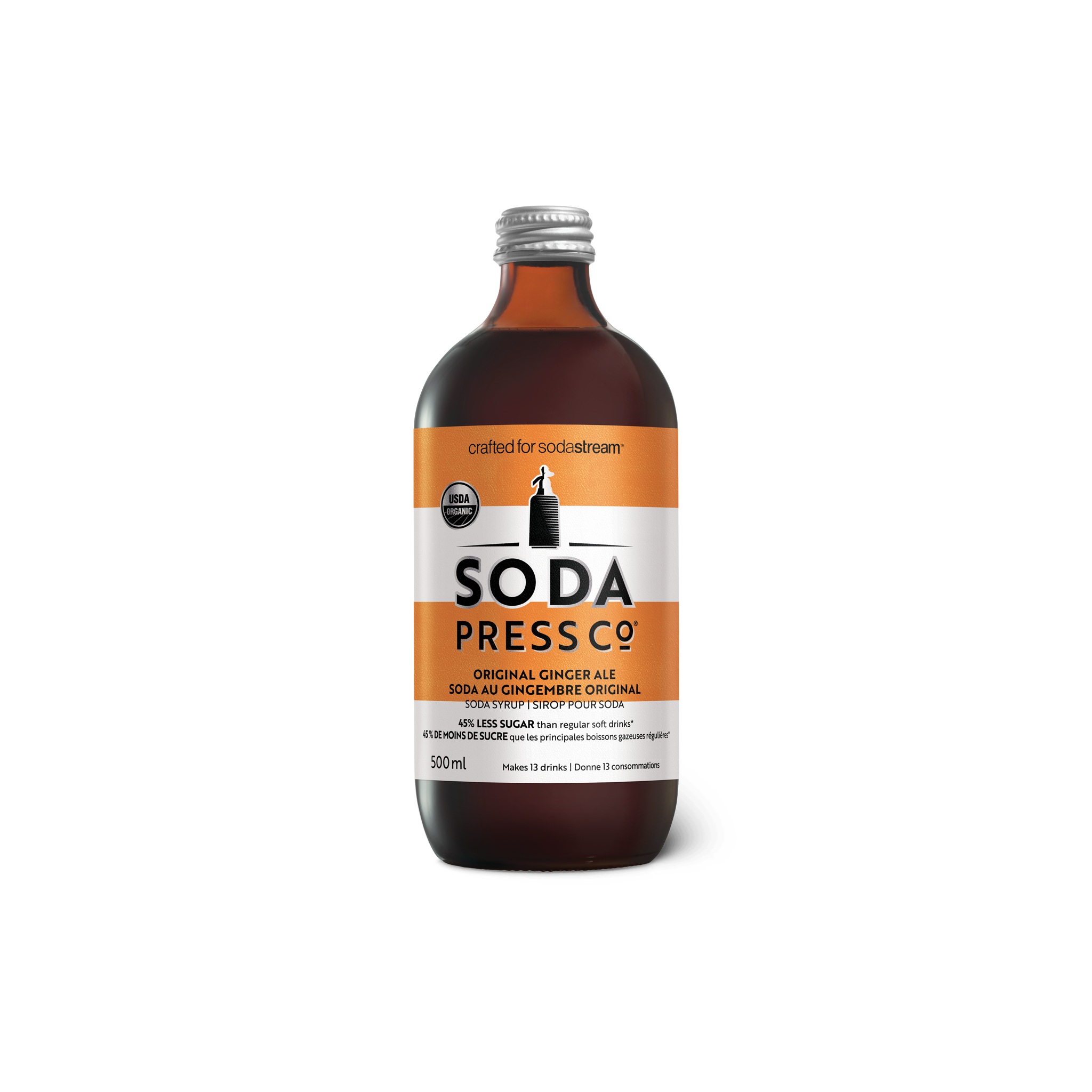 Premium Soda Press for Homemade Ginger Ale - Easy Carbonation Kit for Refreshing DIY Drinks - Perfect for Parties, BBQs, and Healthy Beverage Lovers