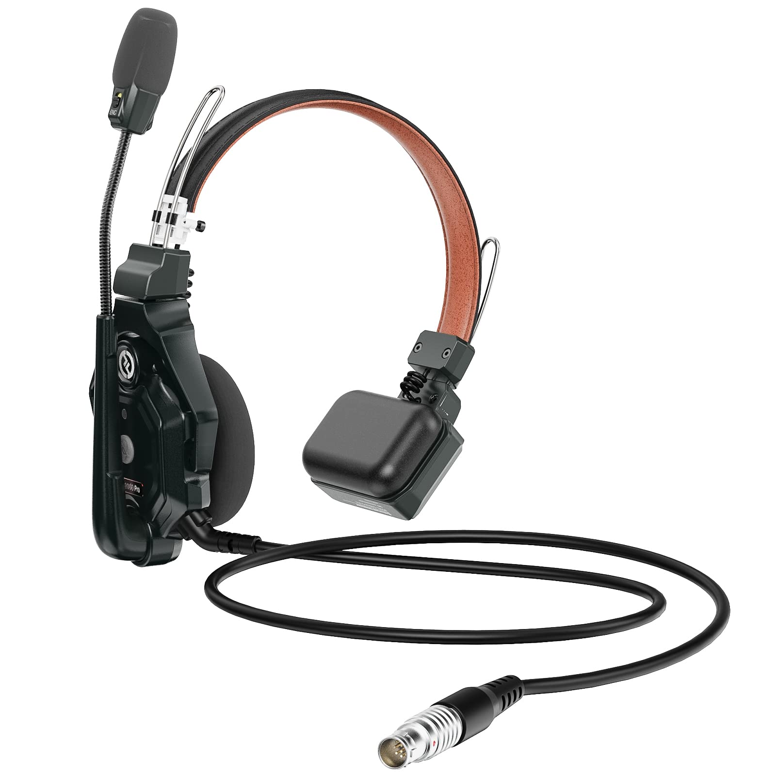 Hollyland Solidcom C1 Pro Wired Headset for HUB - Single-Ear Full-Duplex Intercom Headset with Noise Cancellation (1 Pack) - Perfect for Construction Sites, Security Teams & Event Coordination