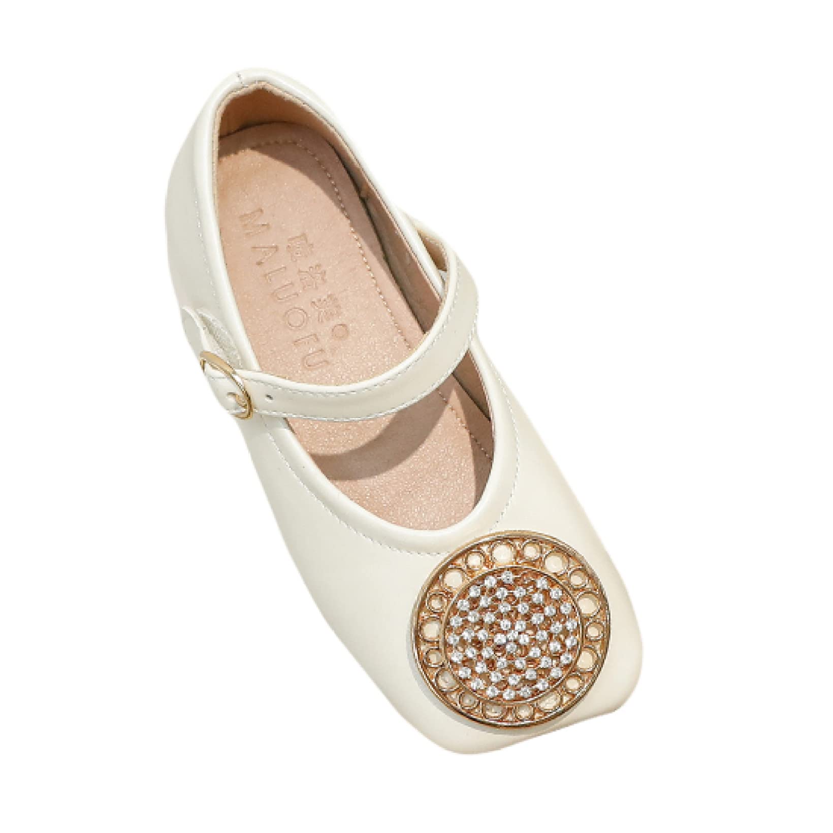 Sparkly Rhinestone Mary Jane Ballet Flats for Girls - Princess Shoes for Holiday, Wedding & Party - Flower Girl Dress Shoes (Toddler/Little Kid/Big Kid) - Perfect for Special Occasions & Dress-Up Play