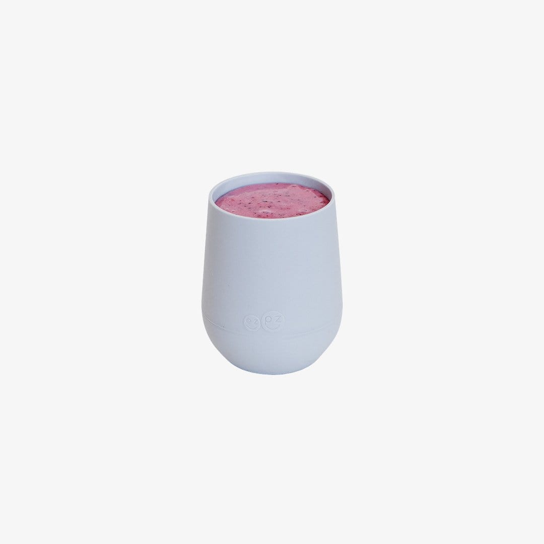 ezpz Mini Cup - Non-Spill Silicone Toddler Cup with Lid | Perfect for Baby's First Sippy Cup, Travel & Daycare Use