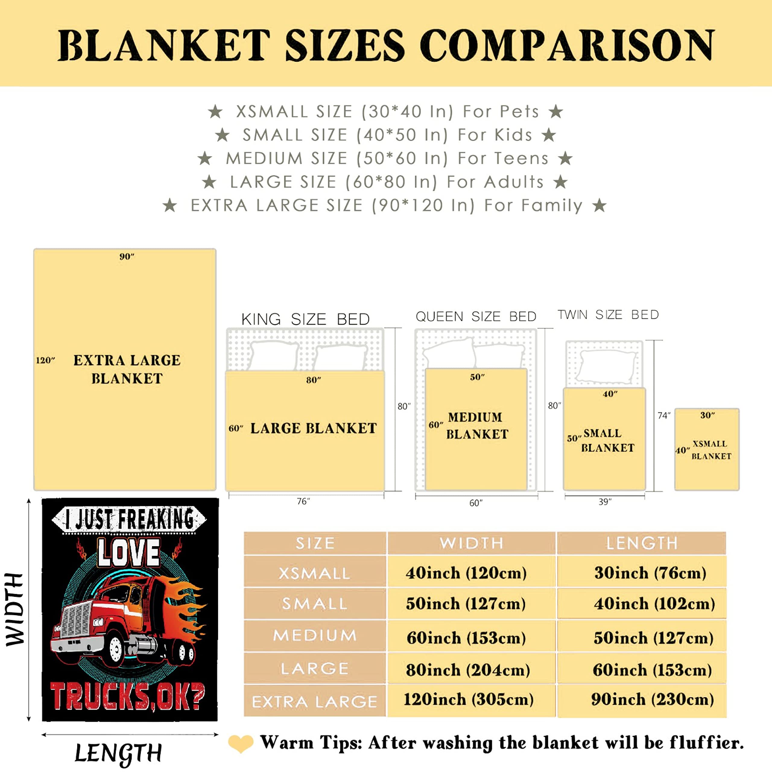 Ultra Soft Flannel Fleece Trucks Blanket - 120