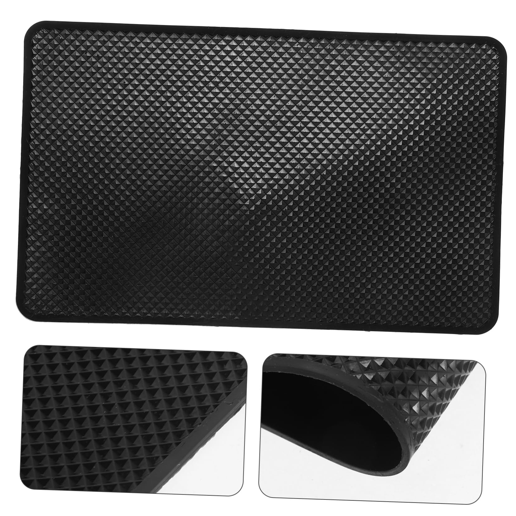 Non-Slip Car Dashboard Mat - Anti-Skid Phone Holder & Perfume Tray for Safe Driving | Universal Fit for Most Vehicles | Perfect for Road Trips & Daily Commutes