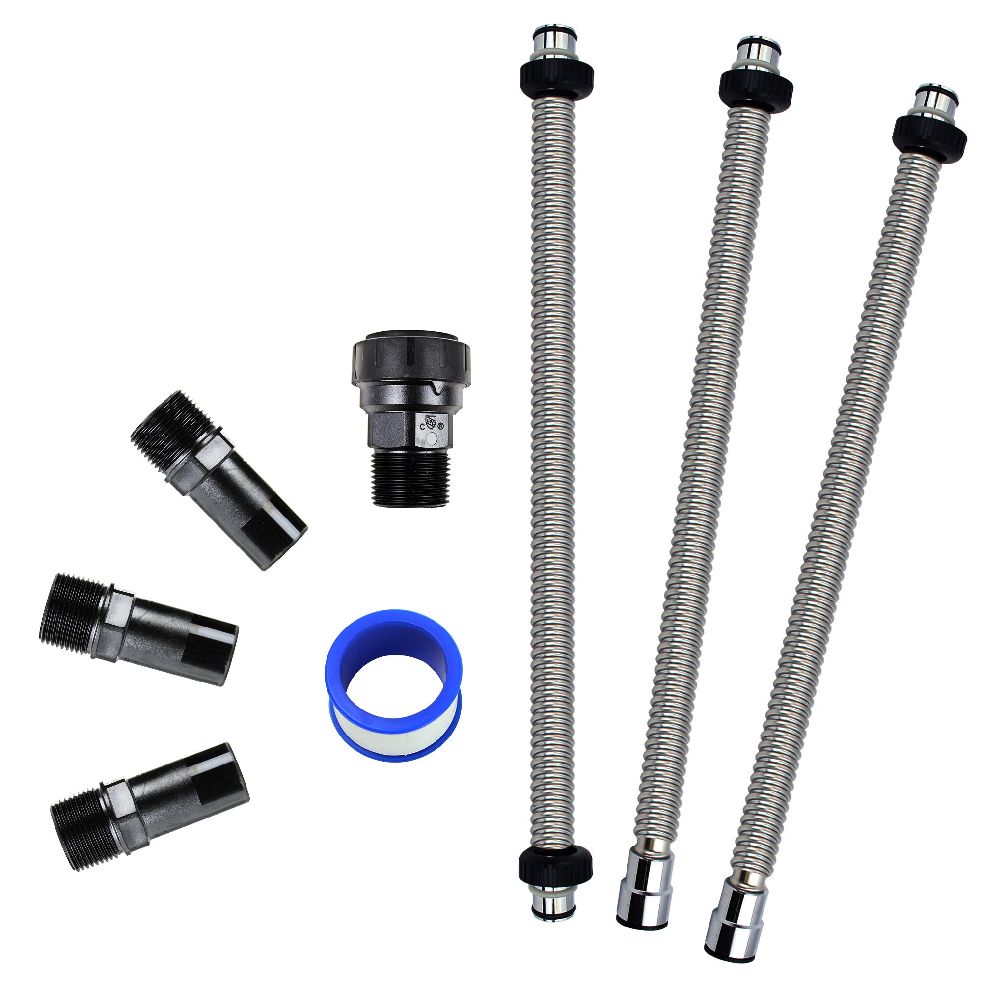 APEC Water Systems Whole House Dual Tank Water Filter & Softener Combo Installation Kit (WH-COMBOKIT) - Perfect for Clean, Soft Water in Homes & Offices