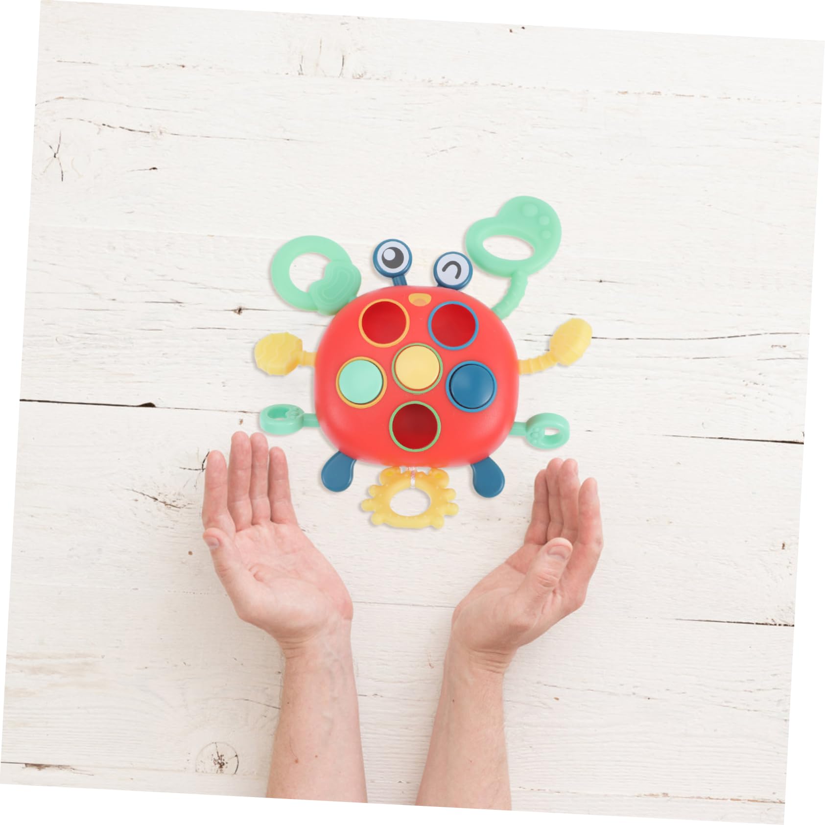 UPKOCH 5pcs String Pull Crab Toys - Sensory Tummy Time Toy for Babies, Early Learning Developmental Toys for Infants 3-6 Months - Perfect for Crawling Practice & Motor Skills Development