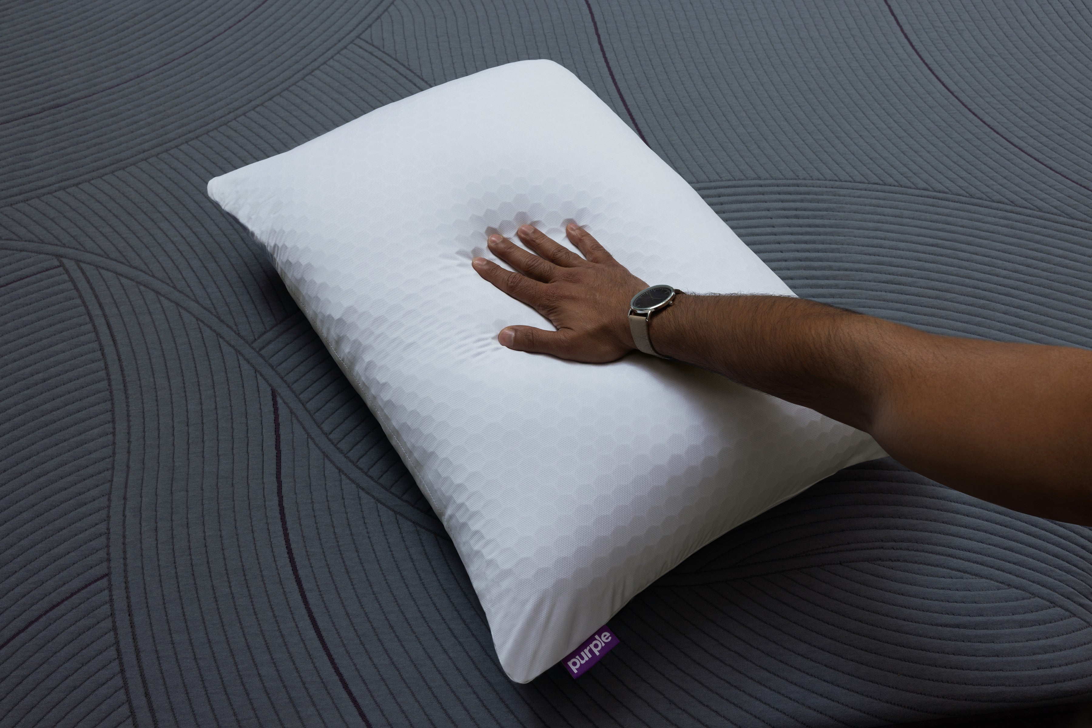 Purple Freeform Pillow - Ultra Soft Memory Foam Bed Pillow for Side Sleepers & Neck Support - Perfect for Home, Office & Travel Use
