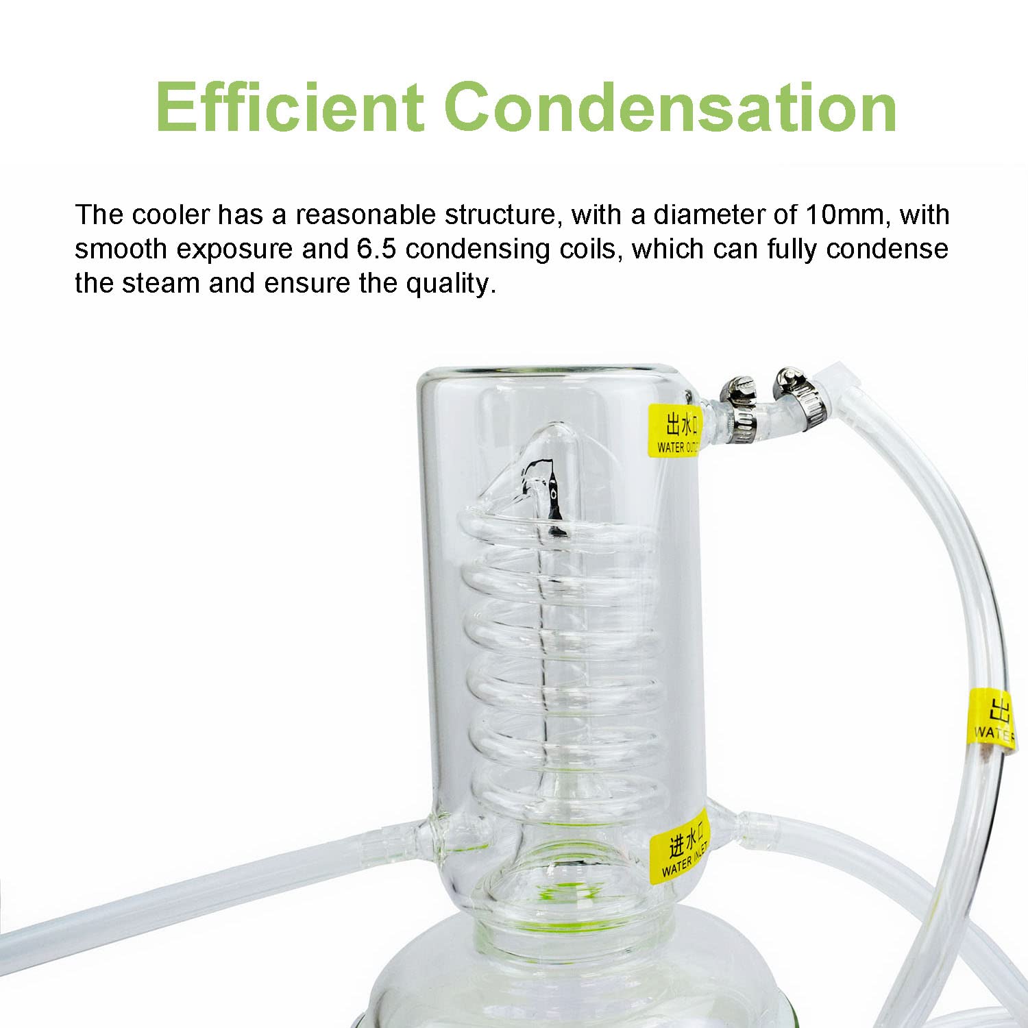 Premium 4000ML Essential Oil Distillation Kit - Glass Water Distiller Purifier with Oil Separator for Hydrosol, Moonshine & Aromatherapy | Home DIY, Herbal Extraction & Laboratory Use