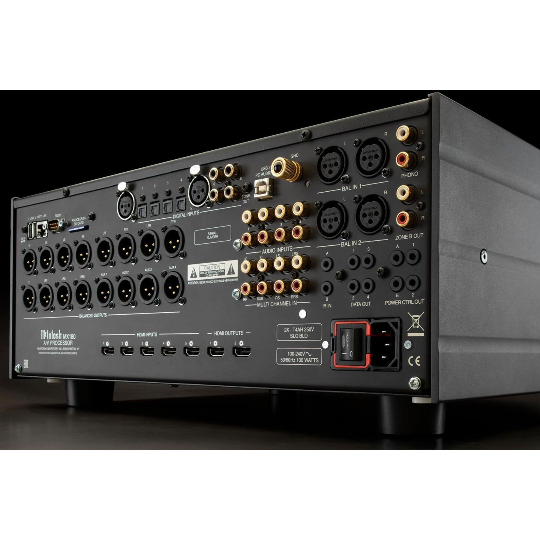 McIntosh MX180 8K Ultra HD AV Processor - Premium Home Theater Audio Video Receiver for Dolby Atmos & DTS:X - Perfect for Movie Nights & Gaming Setup