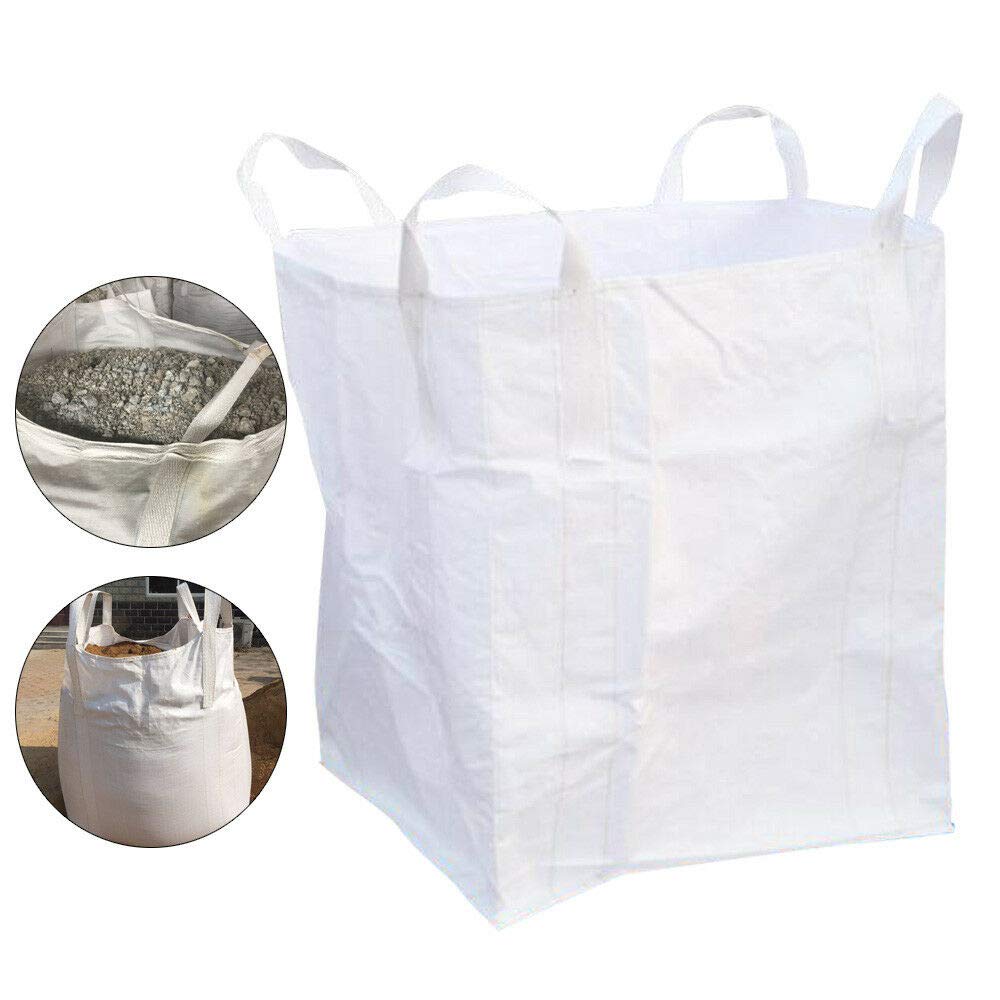 TUQI 1-Ton Sludge FIBC Bags - Flexible Intermediate Bulk Container with 3:1 Safety Factor - Heavy-Duty Industrial Bulk Storage for Chemicals, Sand & Construction Materials