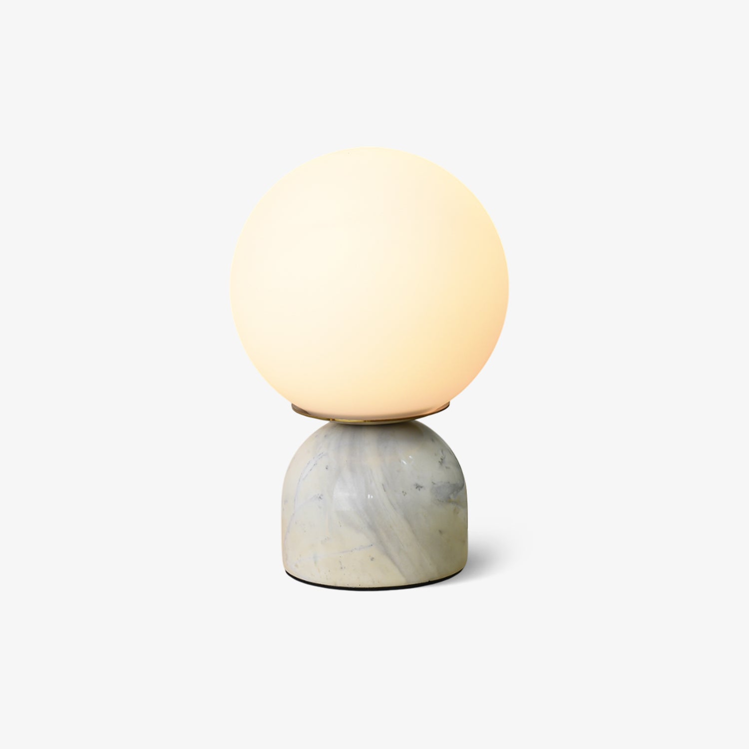 Elegant Sylas Marble Table Lamp - Modern Home & Office Decor Lighting for Bedroom, Living Room, Study - Dimmable LED Desk Lamp with Natural Stone Base