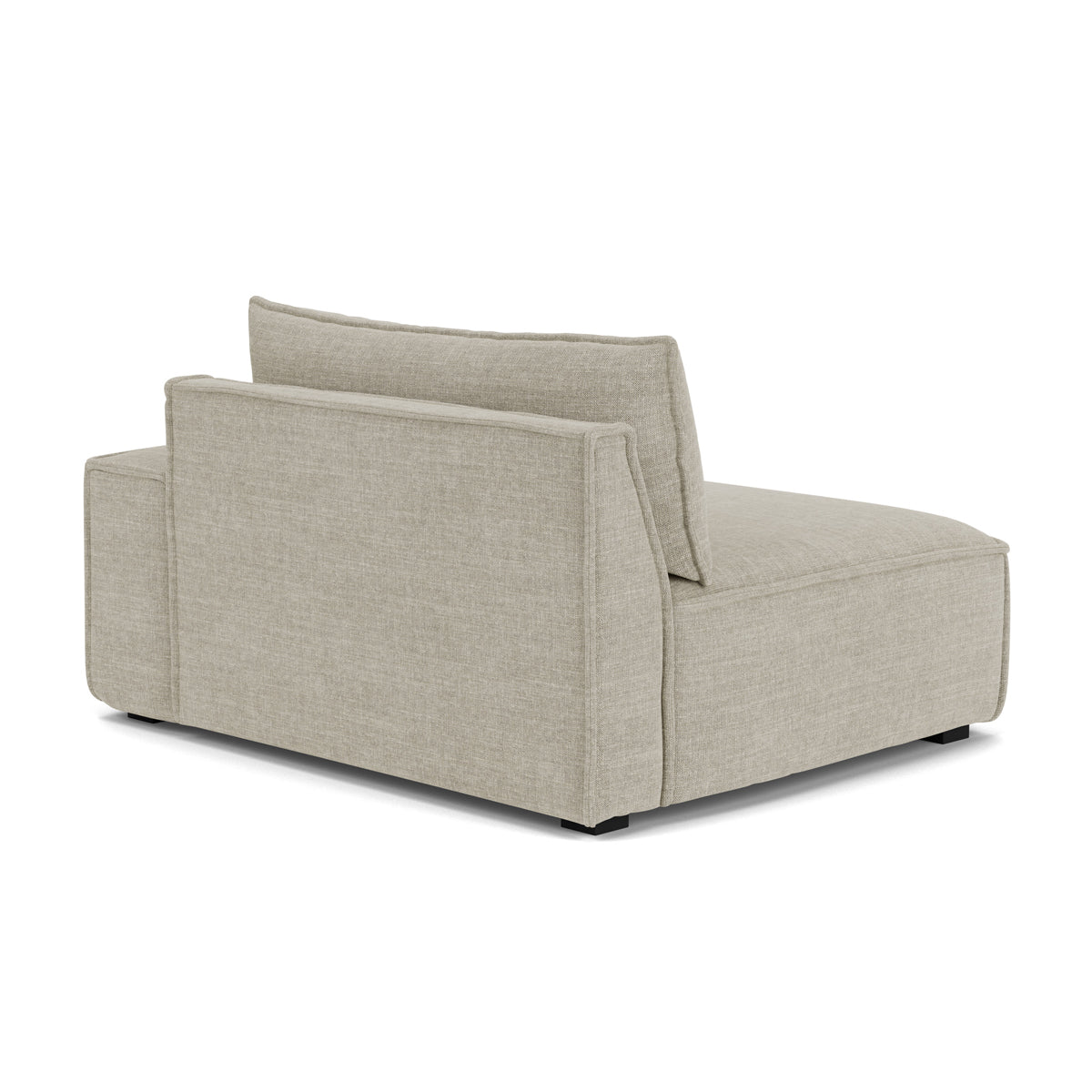 Daphne Fabric 1-Seater Right Arm Modular Sofa - Compact Modern Living Room Furniture for Small Spaces & Apartments