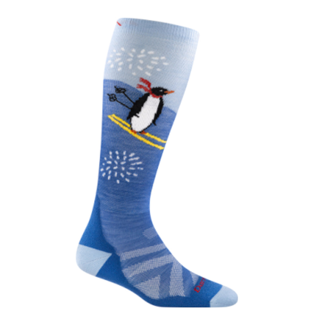 Darn Tough Penguin Peak OTC Midweight Hiking Socks for Kids - Warm & Durable Wool Socks for Outdoor Adventures, Camping, and Winter Activities (2025 Junior Collection)