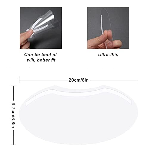30 Pack Clear Shower Face Shields for Adults - Waterproof Eyebrow Visor for Eyelash Extensions Aftercare, Eyelid Surgery Recovery & Salon Use | Perfect for Showering, Washing Face & Protecting Lash Extensions