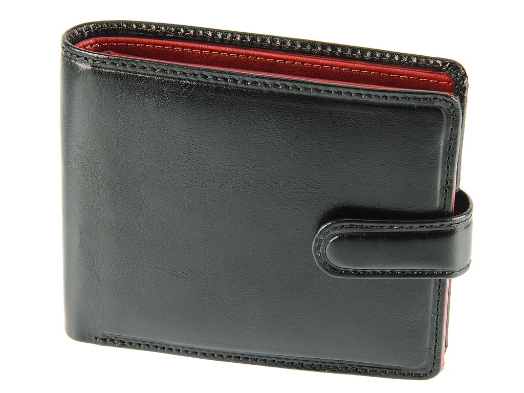 Visconti TR-35 Classic Tri-Fold Leather Wallet with ID Window & Coin Pocket - Black | Slim RFID Blocking Bifold Wallet for Men, Perfect for Everyday Carry & Business Use