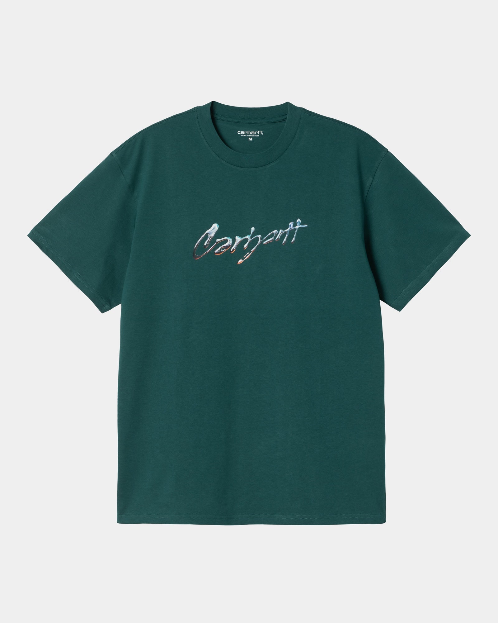 Drip Script T-Shirt for Men & Women | Trendy Malachite Green Graphic Tee | Casual Streetwear & Everyday Outfit Essential