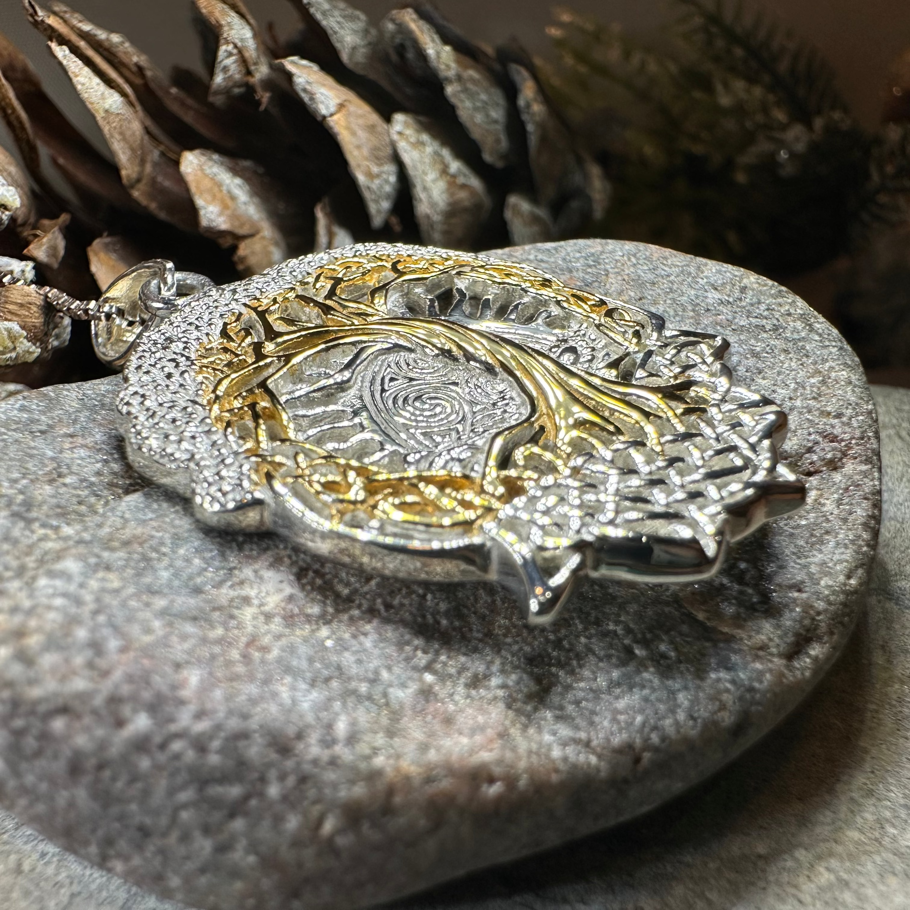 Celtic Dawn Tree of Life Pendant Necklace for Women - Sterling Silver Irish Jewelry Gift for Mom, Sister, Wife - Perfect for Weddings, Anniversaries & Spiritual Occasions
