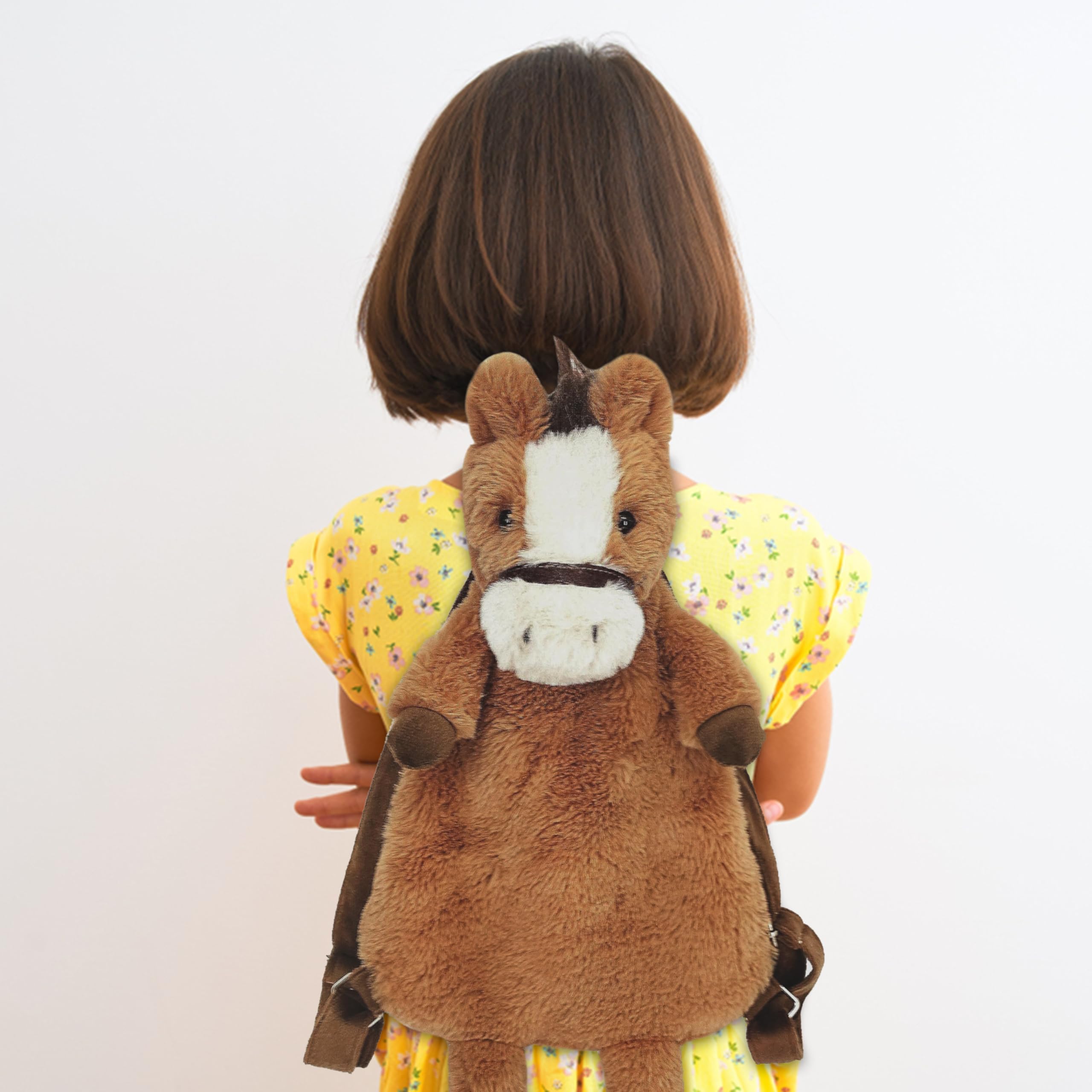 MON AMI Truffles Horse Soft Plush Backpack 21