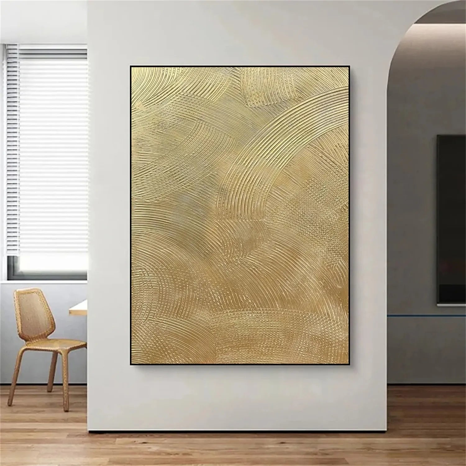 Abstract Painting #AB 234 - Modern Wall Art for Living Room, Bedroom & Office Decor - Handmade Canvas Artwork for Home & Office Interior Design