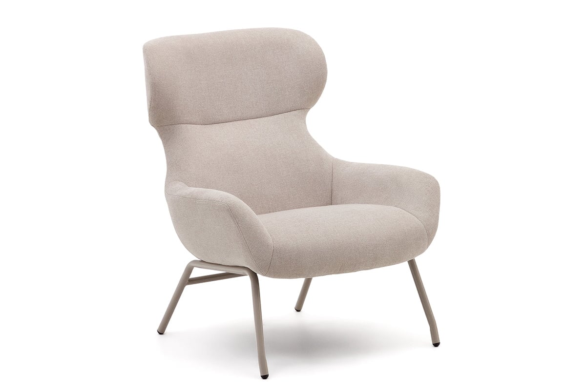 Como Bellini Armchair - Premium Chenille Fabric Upholstered Accent Chair for Living Room, Bedroom & Office - Comfortable Modern Lounge Seating with Soft Textured Fabric