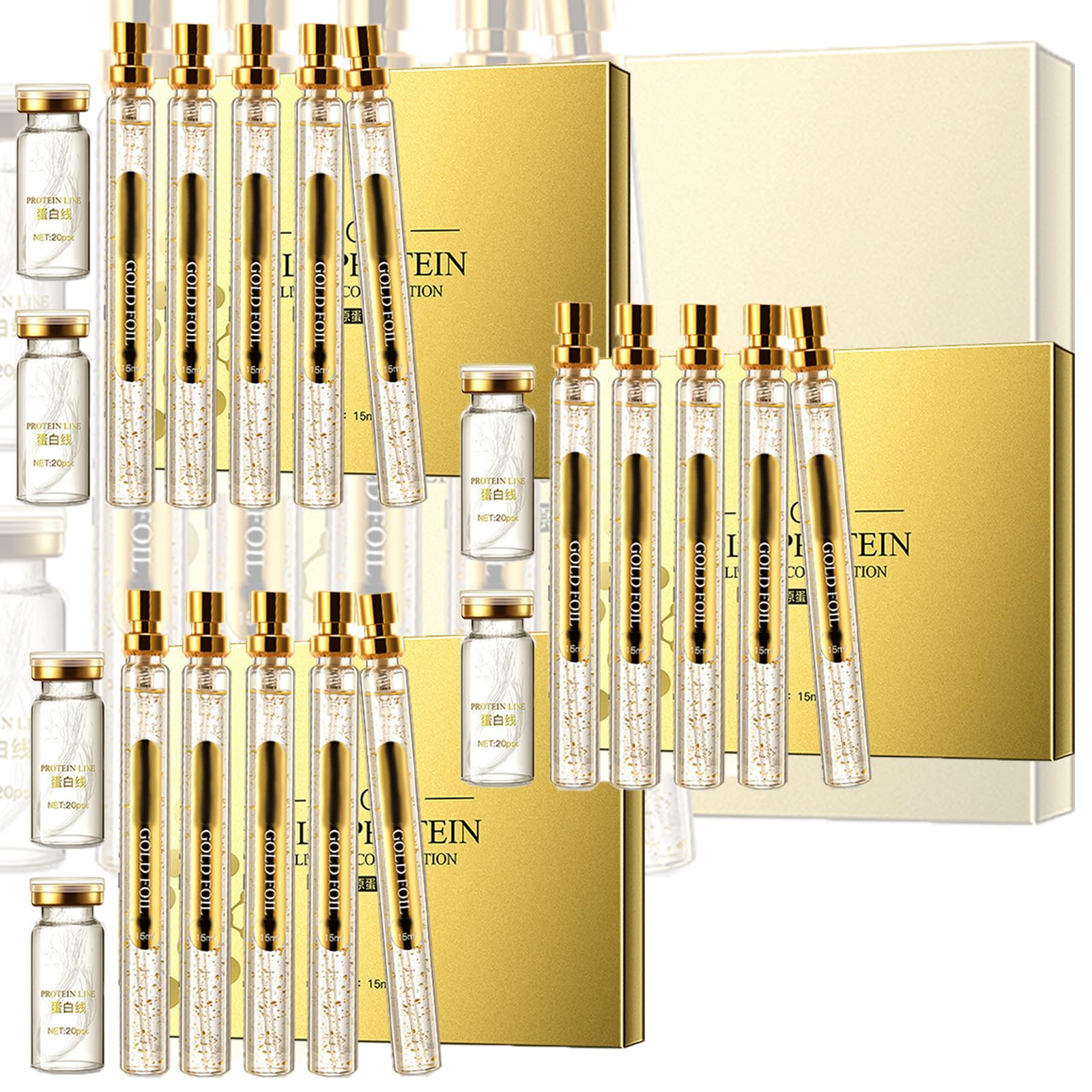 BONDIJ Instalift Protein Thread Lifting Set - 3pcs Absorbable Collagen Threads for Face Lift, Invisible Facial Threads, Wrinkle Reduction & Skin Tightening | Perfect for Anti-Aging, Facial Rejuvenation & At-Home Beauty Treatments