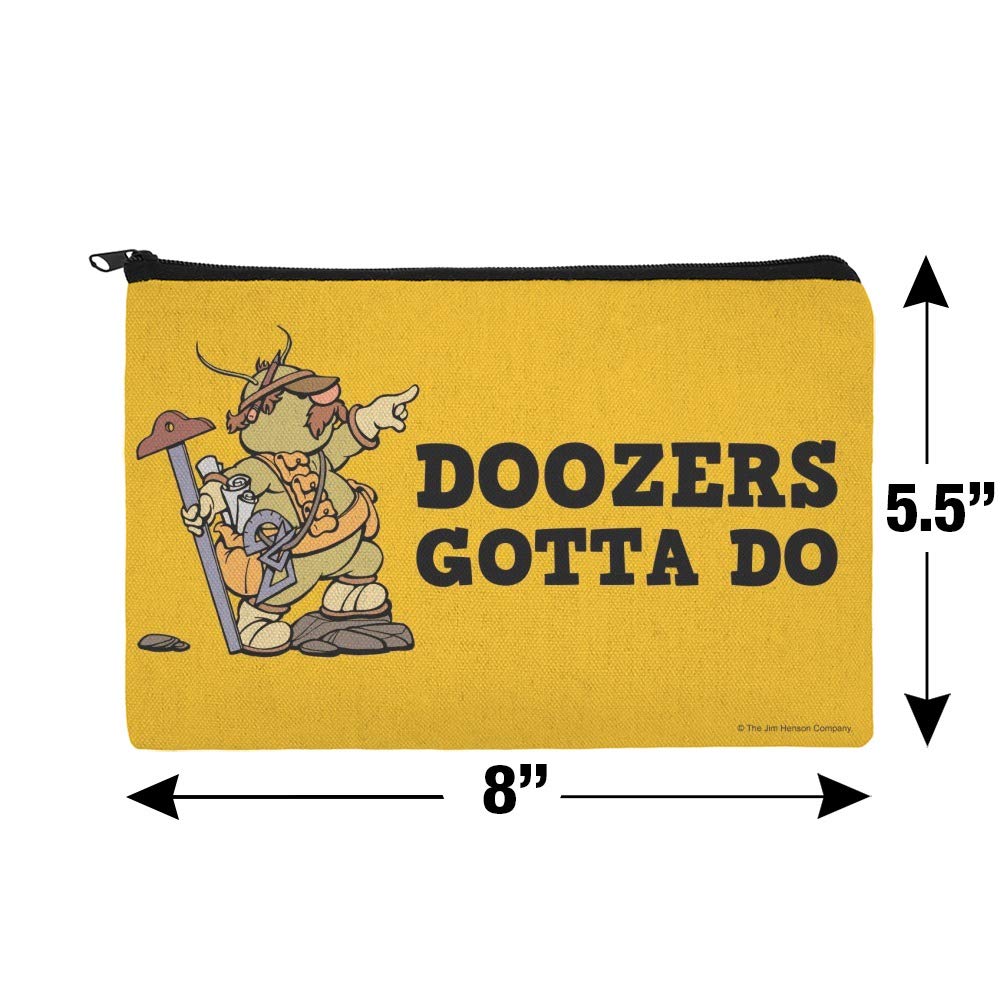 Doozers Gotta Do Fraggle Rock Makeup Bag - Waterproof Cosmetic Organizer Pouch for Travel & Daily Use | Perfect for Makeup Brushes, Toiletries & Small Essentials