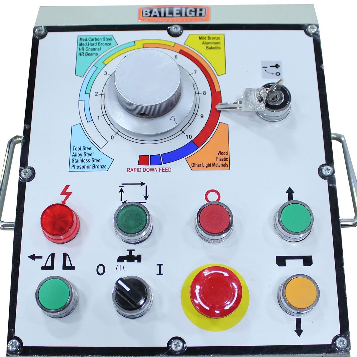 Baileigh Industrial BA9 1001521 BS-330SA Semi-Automatic Band Saw - Metal Cutting, Woodworking, Industrial Use for Workshops & Factories